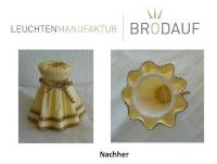 Neubezug Lampenschirm Röckchenform - Nachher - Leuchtenmanufaktur Brodauf
